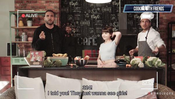 Small tits young girl takes cock during cooking show