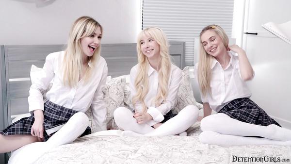 Kenzie - Naughty Schoolgirls Seduce Their Shy Teacher